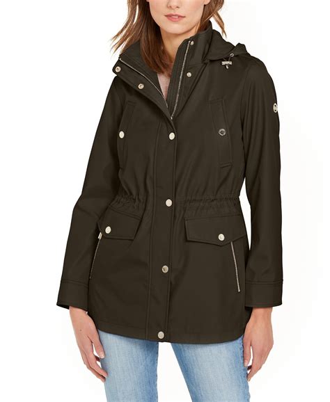 michael kors coat women's|michael kors anorak jacket women.